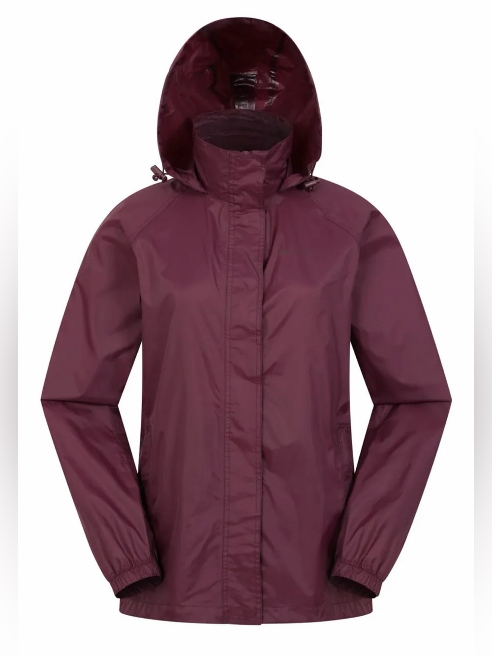 Mountain Warehouse Pakka II Womens Waterproof Rain Jacket Burgundy Berry Sz 10